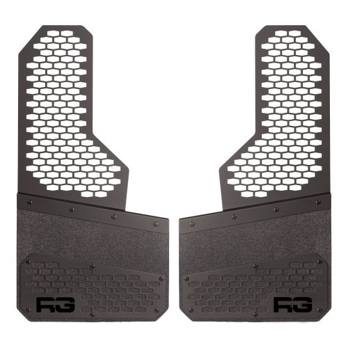 Black on Black - REK-mesh Universal Offset Mud Flaps - 1 set= 2 Flaps